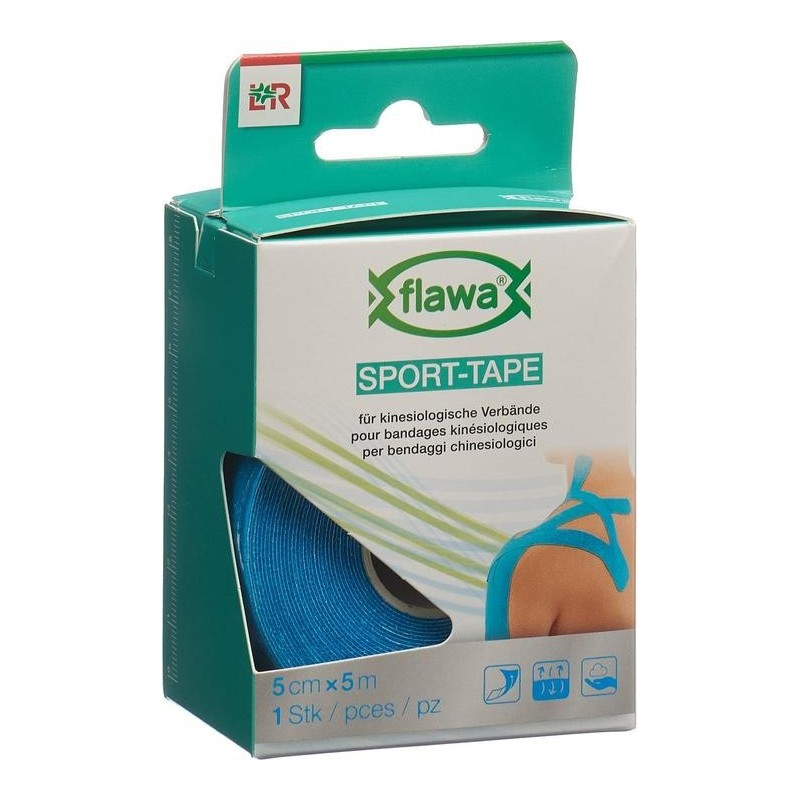 FLAWA Sport Tape 5 cm x 5 m | Stabiler Halt für Sport & Therapie